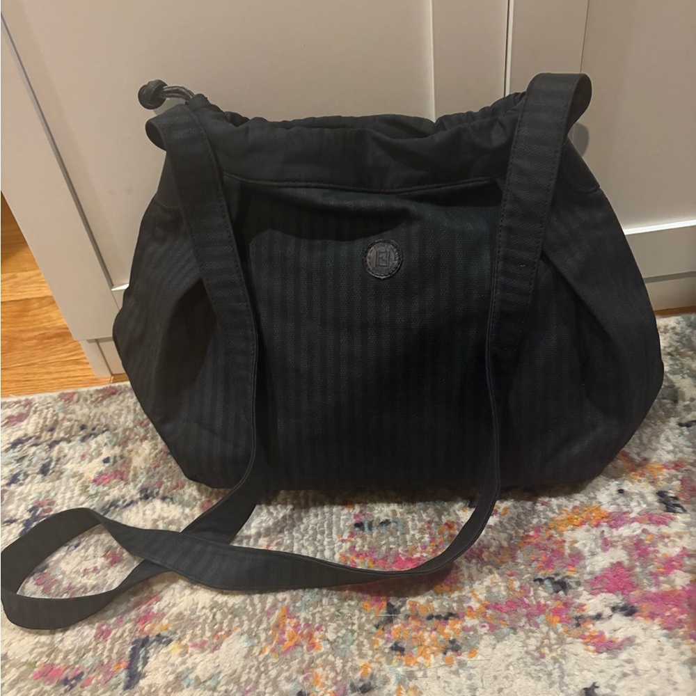 Fendi Vintage Pequin Drawstring Hobo Crossbody